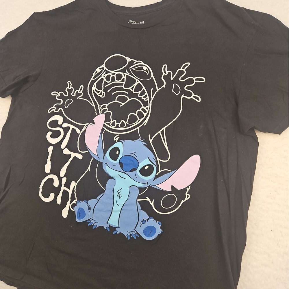 Disney Stitch T-Shirt Short Sleeve Graphic Stitch Womens Plus 1X Lilo & Stitch